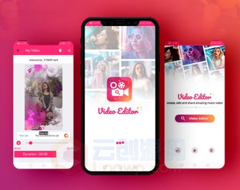 多合一Android视频编辑器应用APP源码 集成Admob广告