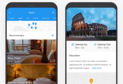 城市旅行指南旅行攻略Android原生APP源码+Firebase数据库