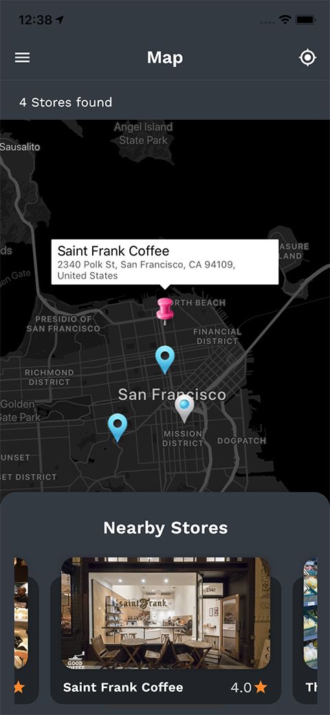 【StoreFinder Pro v1.1】实体店铺导航查找和点评系统Flutter应用APP源码