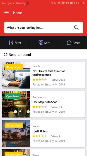 DWT Listing同城业务分类目录应用React Native APP源码V1.0