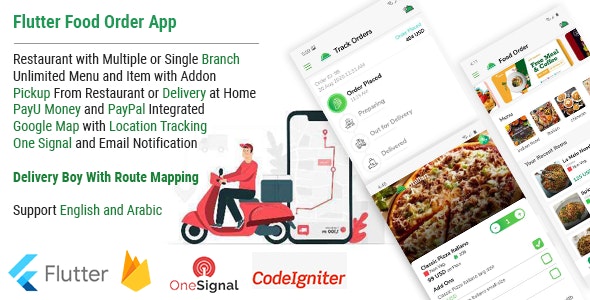【Food Order App v1.0】支持单店和多分店的餐厅快餐店订餐系统APP源码（Flutter+Android原生）