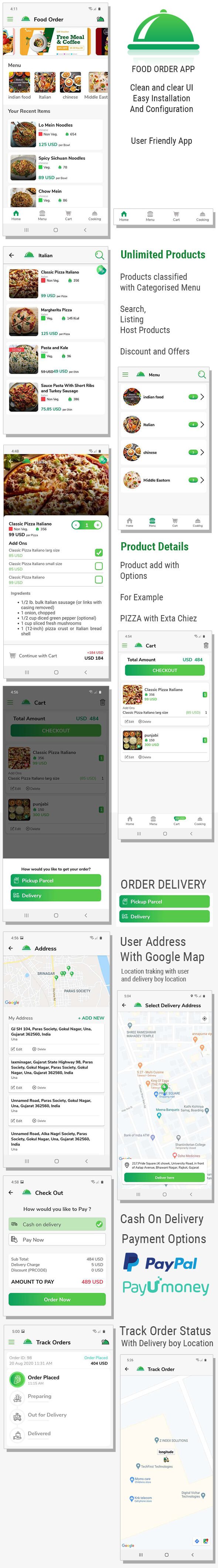 【Food Order App v1.0】支持单店和多分店的餐厅快餐店订餐系统APP源码(Flutter+Android原生)