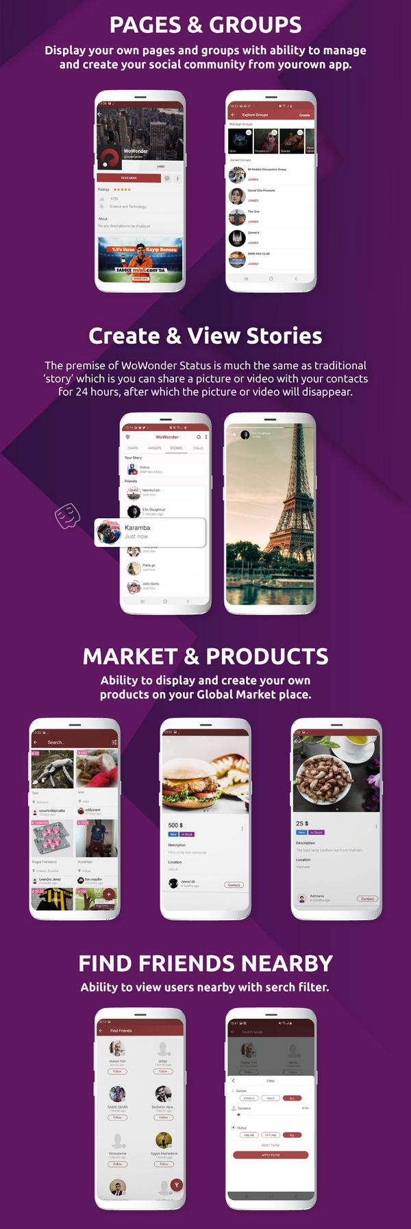 WoWonder Combined聊天时间线和新闻Feed双端APP源码V3.9.0