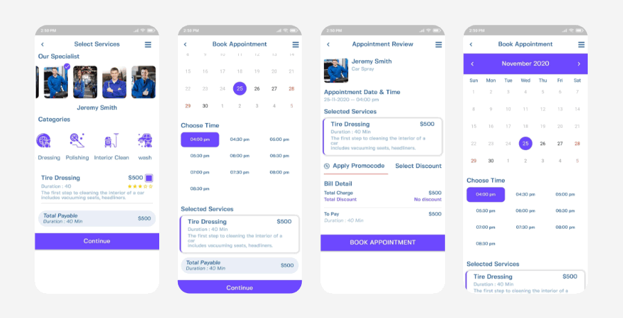【looCarWash 2.1.0】洗车服务预约系统Flutter应用APP源码+Laravel后端