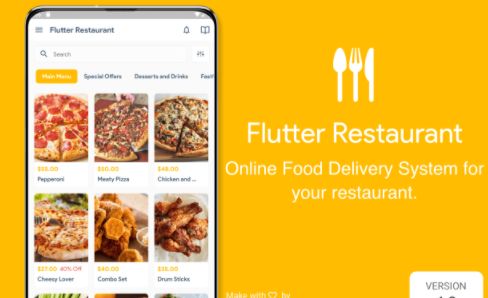 iOS和Android手机在线订餐系统Flutter应用APP源码Flutter Restaurant 1.9 带PHP后端