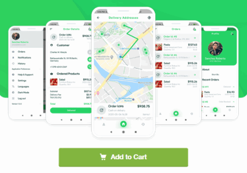 GFPS Delivery Boy杂货店/餐厅饭店/药房外卖跑腿Flutter源码骑手端双端APP源码V1.5.0