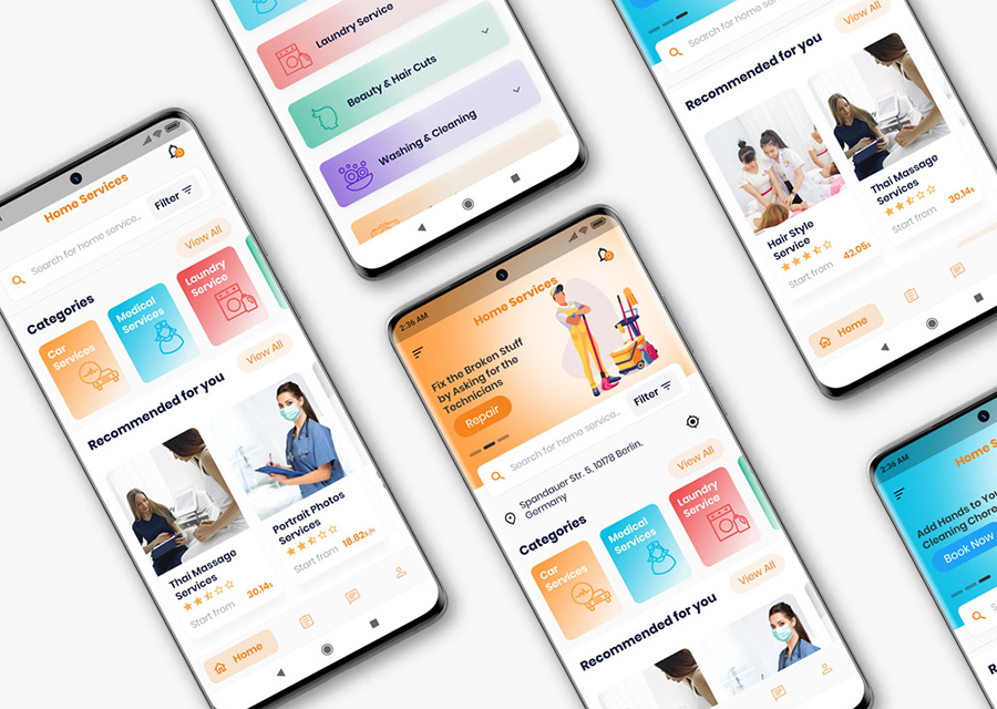 01 Customer App Home Page Design