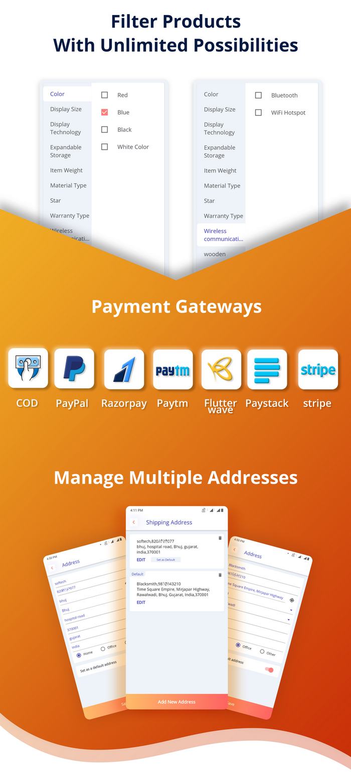 自营版跨境电商购物系统Flutter手机APP源码+送货员APP+Web端PHP源码