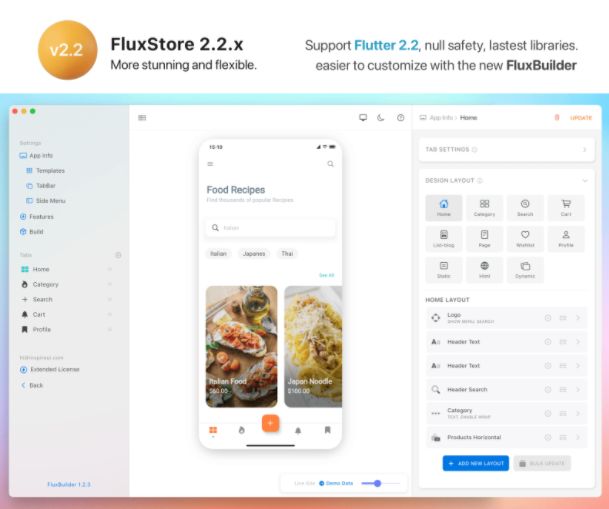 FluxWooStore电商购物系统Flutter手机APP源码V3.0.7