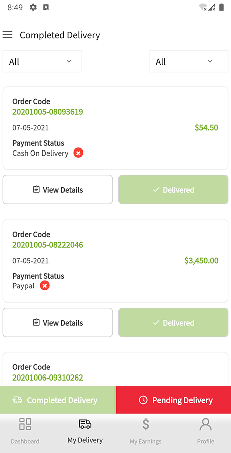 Active eCommerce Delivery Boy购物商城Flutter送货员APP源码V3.7