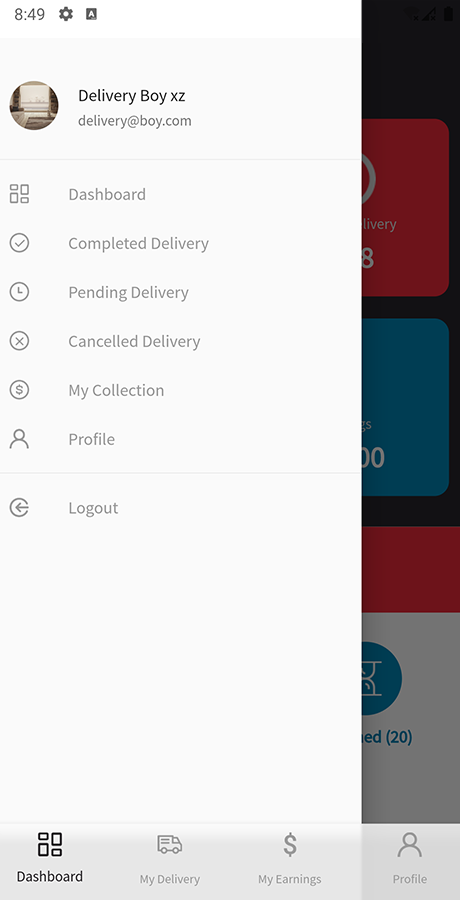 Active eCommerce Delivery Boy购物商城Flutter送货员APP源码V3.7