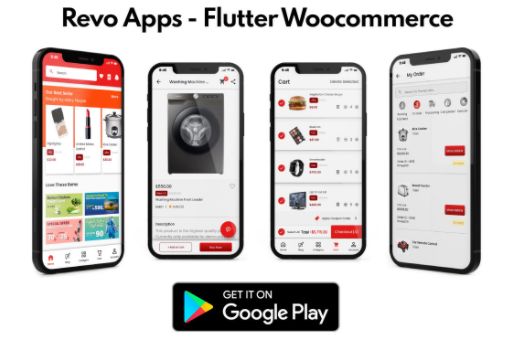 looRevoWoo跨境电商Woocommerce网站Flutter手机APP源码