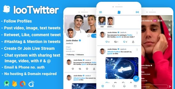 仿Twitter社交媒体原生Android应用APP源码