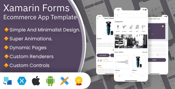 FXShop电子商务商城购物Xamarin Forms应用APP模板V1.2.0