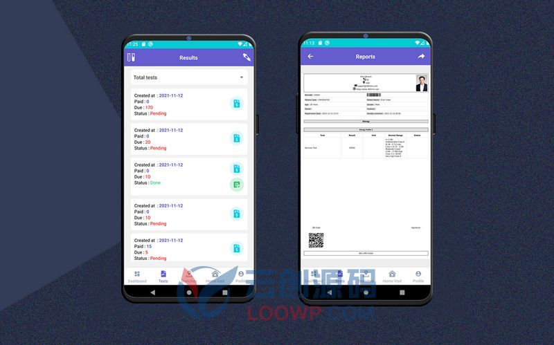 全开源PHP多语言医疗医学临床实验室管理系统源码+React Native双端APP源码