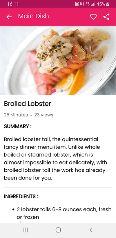looRecipes美食食谱菜谱Android原生APP源码带后台V5.0 全开源可二开