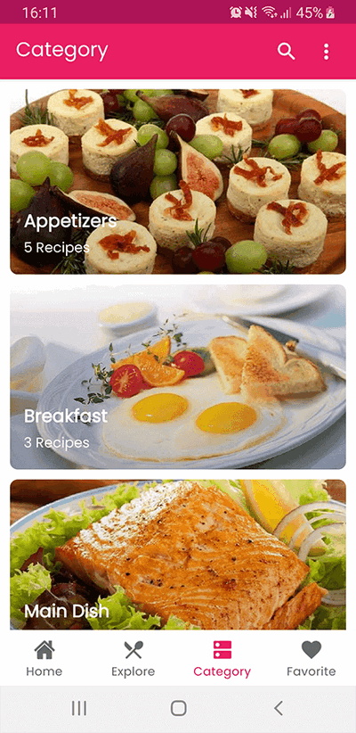 looRecipes美食食谱菜谱Android原生APP源码带后台V5.0 全开源可二开