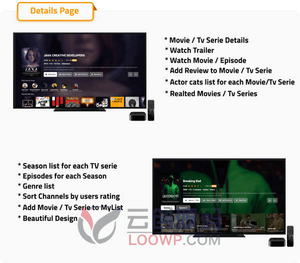 [2.1]TVFlux影视剧点播IPTV智能电视盒子Android应用Flutter源码(含管理后台)