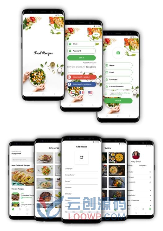 [1.6]iRecipes烹饪技巧食谱菜谱Flutter框架Android&iOS双端APP源码 含管理后台