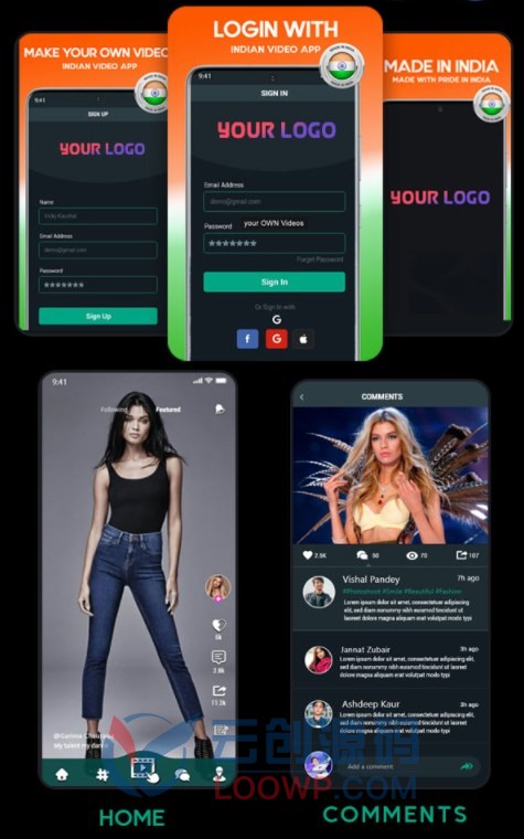 Flutter仿Triller和TikTok手机短视频源码(Android+iOS+Web应用APP源码+后台)