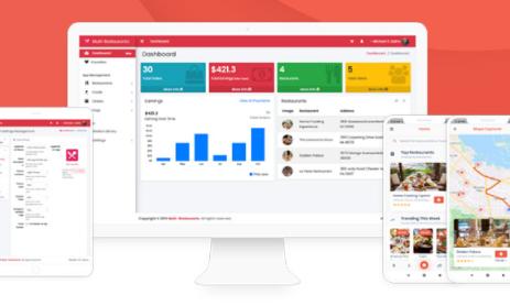 MaxFood多餐厅同城点餐订餐送餐外卖系统Flutter双端APP源码