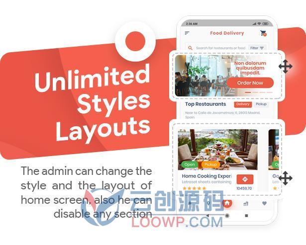 MaxFood多餐厅同城点餐订餐送餐外卖系统Flutter双端APP源码