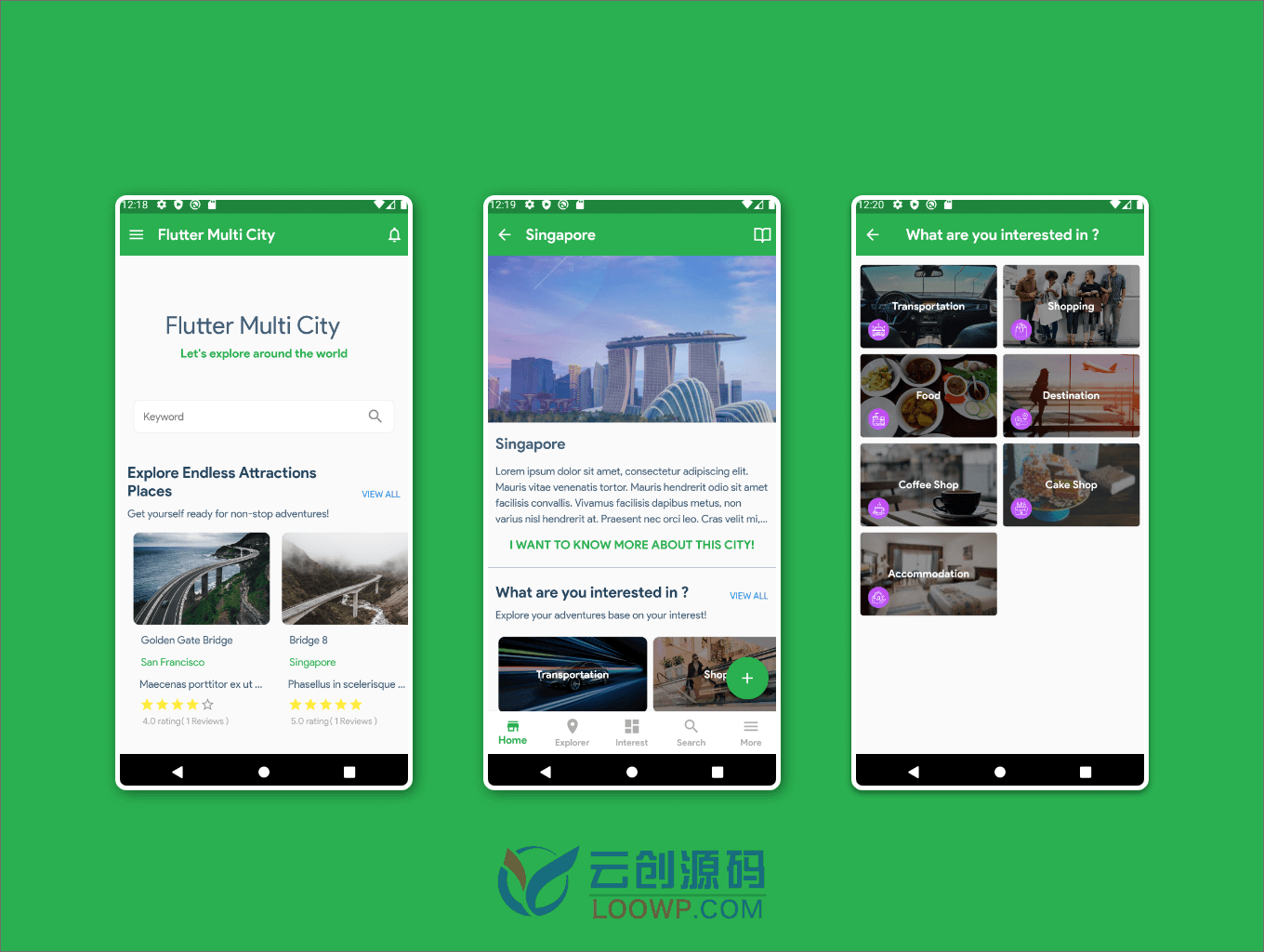 【iCity 1.6.0】多城市黄页|城市旅游向导|企业业务目录Flutter工程APP源码