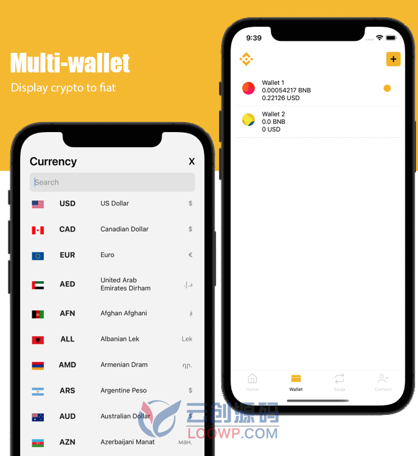 [1.2.1]BEPWallet加密货币多钱包系统转账兑换管理React Native手机APP源码