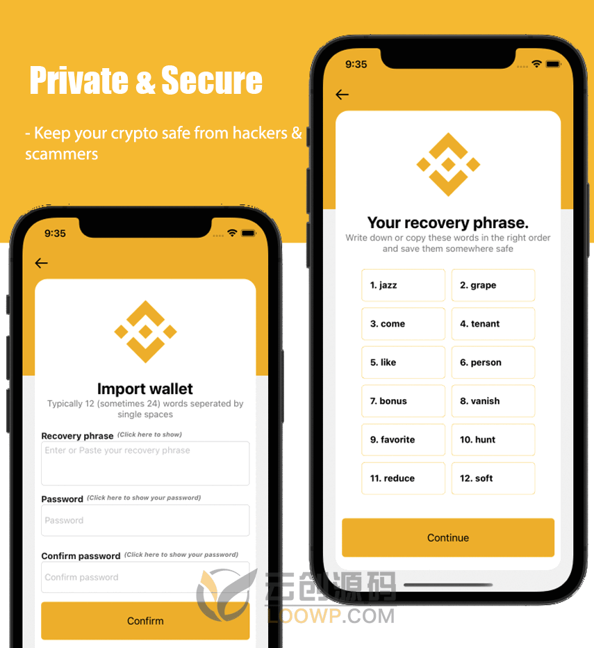 [1.2.1]BEPWallet加密货币多钱包系统转账兑换管理React Native手机APP源码