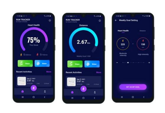 Flutter减肥运动计步器APP源码/带地图跑步跟踪器/内含20种语言