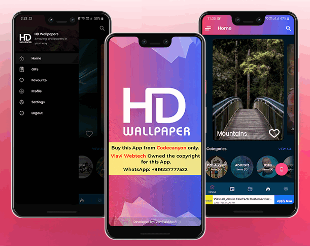 4KWallPaper全高清|4K和超高清手机壁纸Android应用APP源码V9.0 + 后端PHP源码