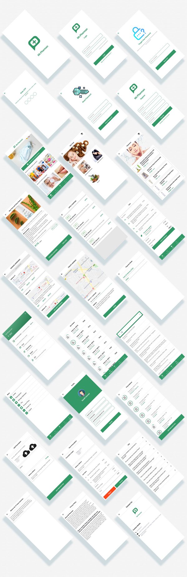 iPharman医疗用品网上购物商店React Native手机APP源码