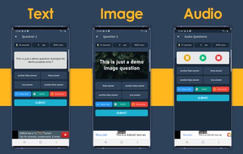 iQuizMoney文字图片音频答题测试Android手机APP源码|带积分提现系统