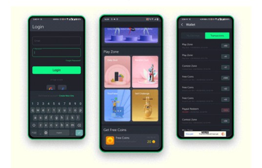 iEarner抢答答题测验赚金币Android原生手机APP源码V2.0.4 带后端钱包提现