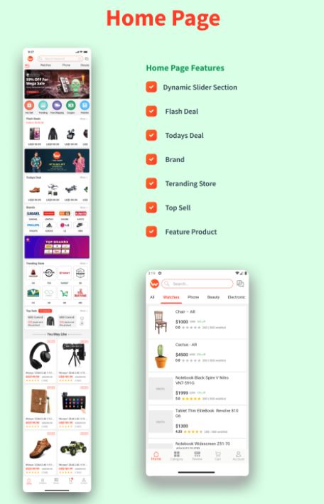 WooFlux跨境电商手机购物Flutter应用APP源码2.9.8版