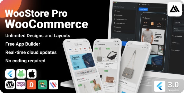 WooShop Pro基于WordPress电商购物Flutter应用APP源码V3.0