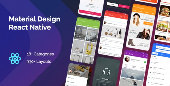 MDesign含18类应用APP前端React Native工程模板V5.4