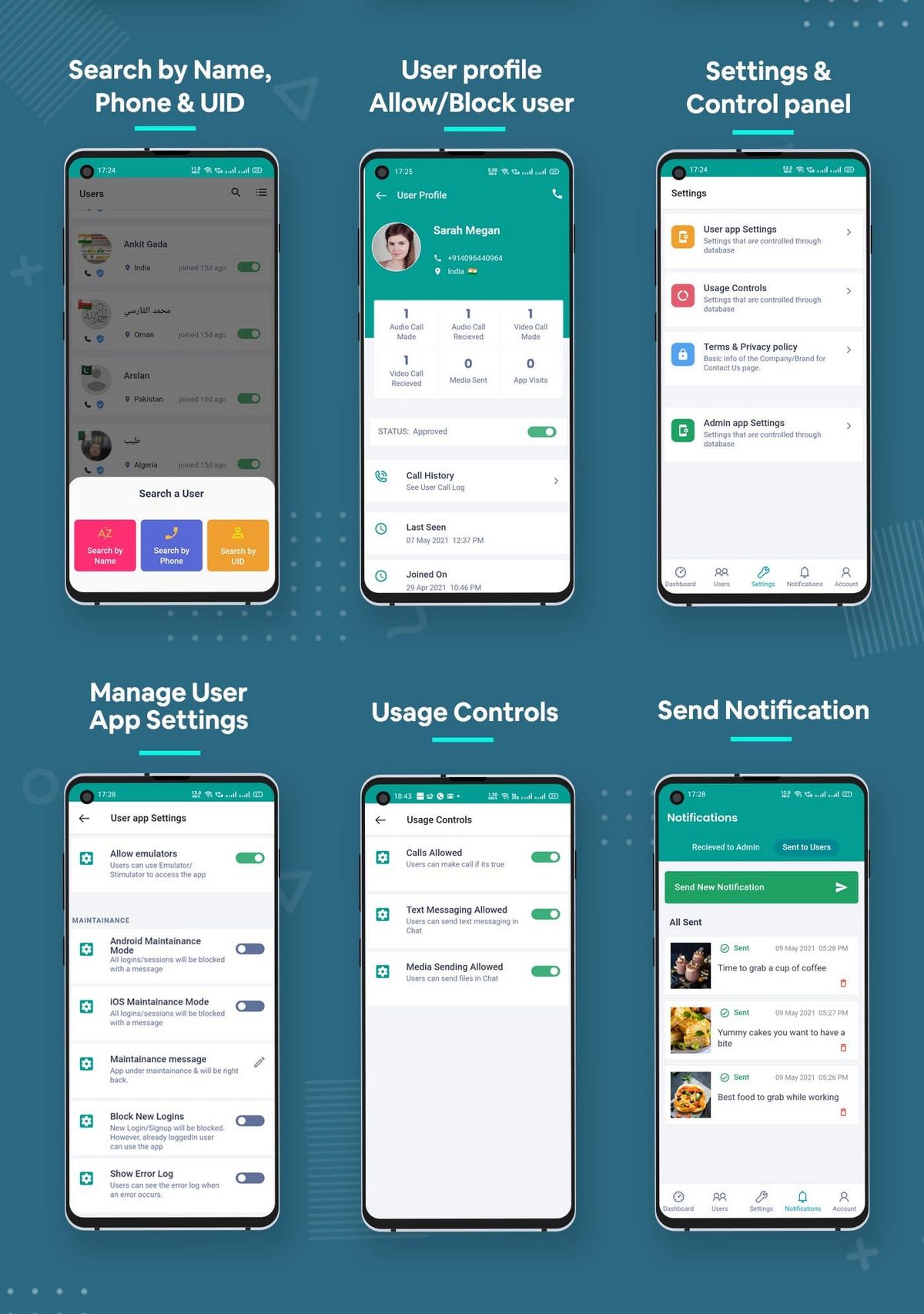 looberChat用户监控系统Flutter管理控制端APP源码V1.0.17版