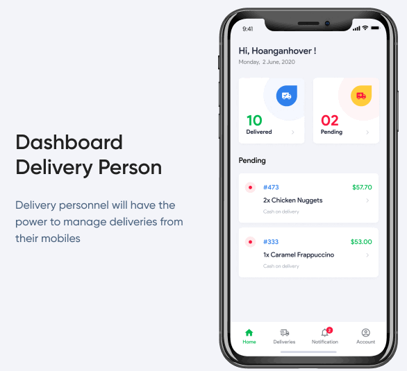DeliveMan同城跑腿送货员管理React Native应用APP源码V2.3.0 + WordPress后端