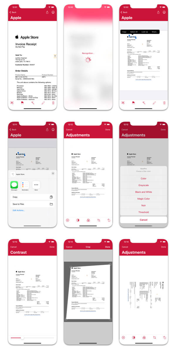 SannerPro文档智能识别OCR文档扫描器iOS原生APP源码