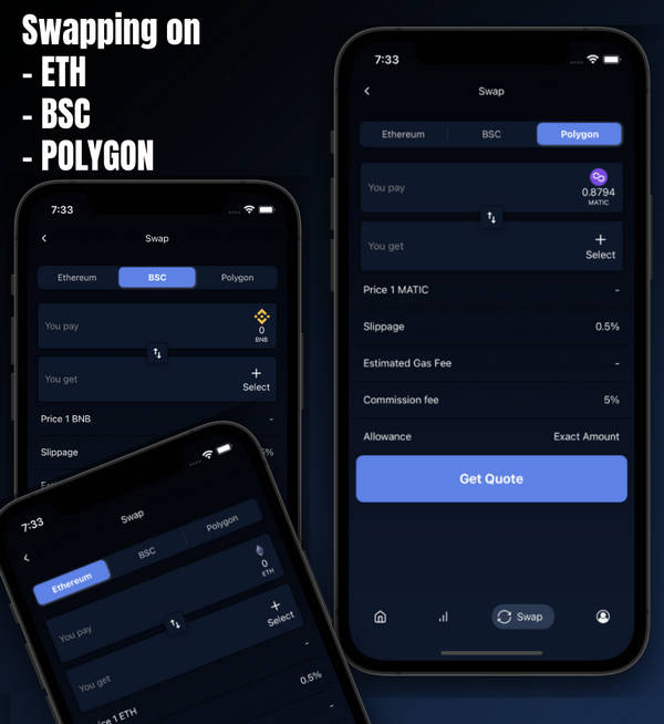 非托管多合一区块链钱包和DeFi网关React Native双端APP源码