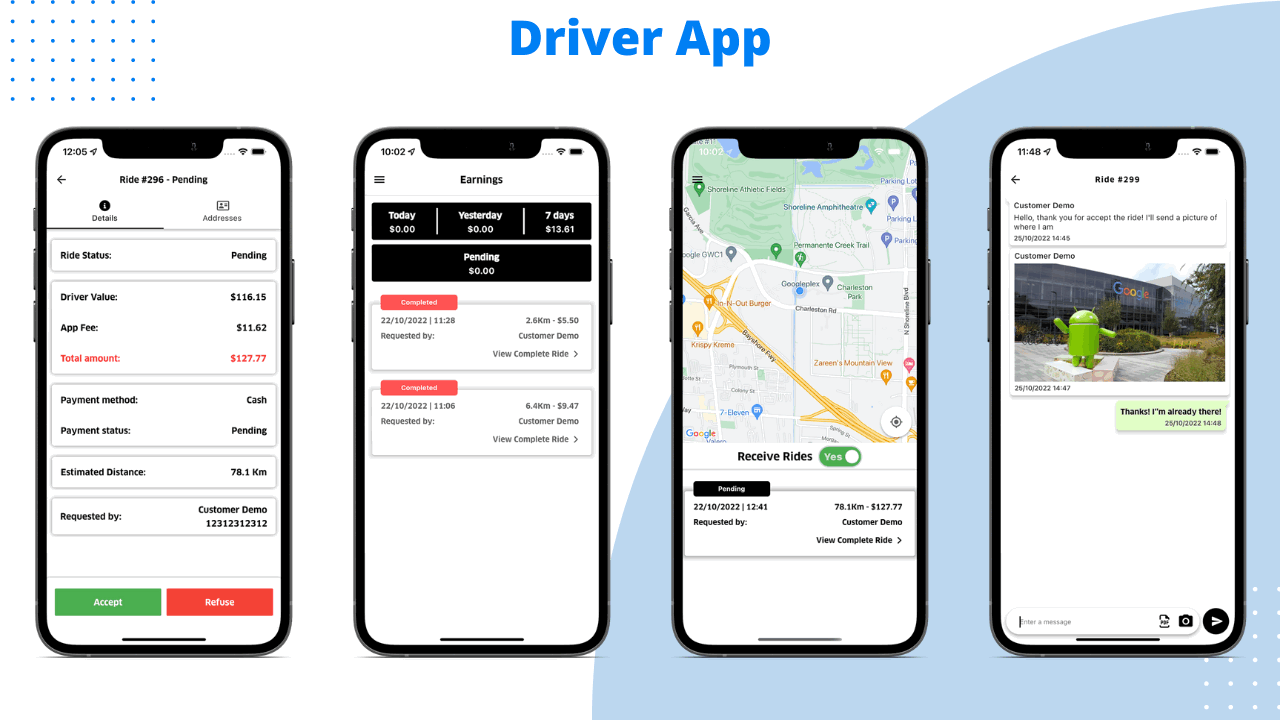 Flutaxi在线打车租车完整业务系统Flutter手机APP源码V1.0.1版 含Laravel前后端
