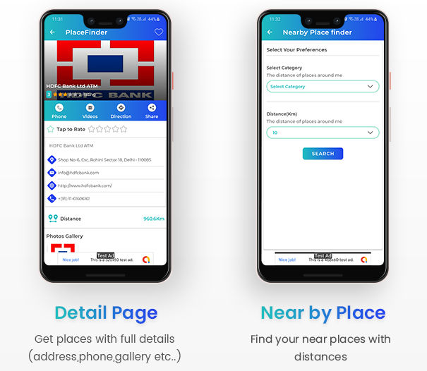 NearMe实体店铺场所定位查找Android应用APP源码V1.9版