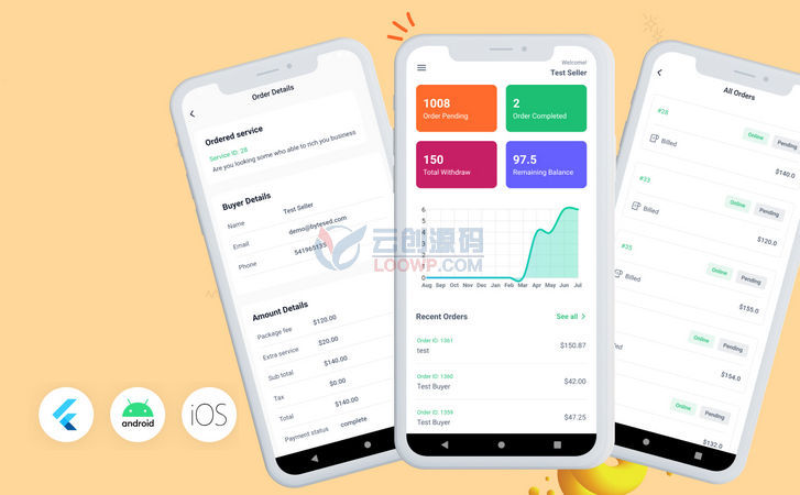 Rexiq配套家政服务市场Flutter商家端APP源码V1.0.6
