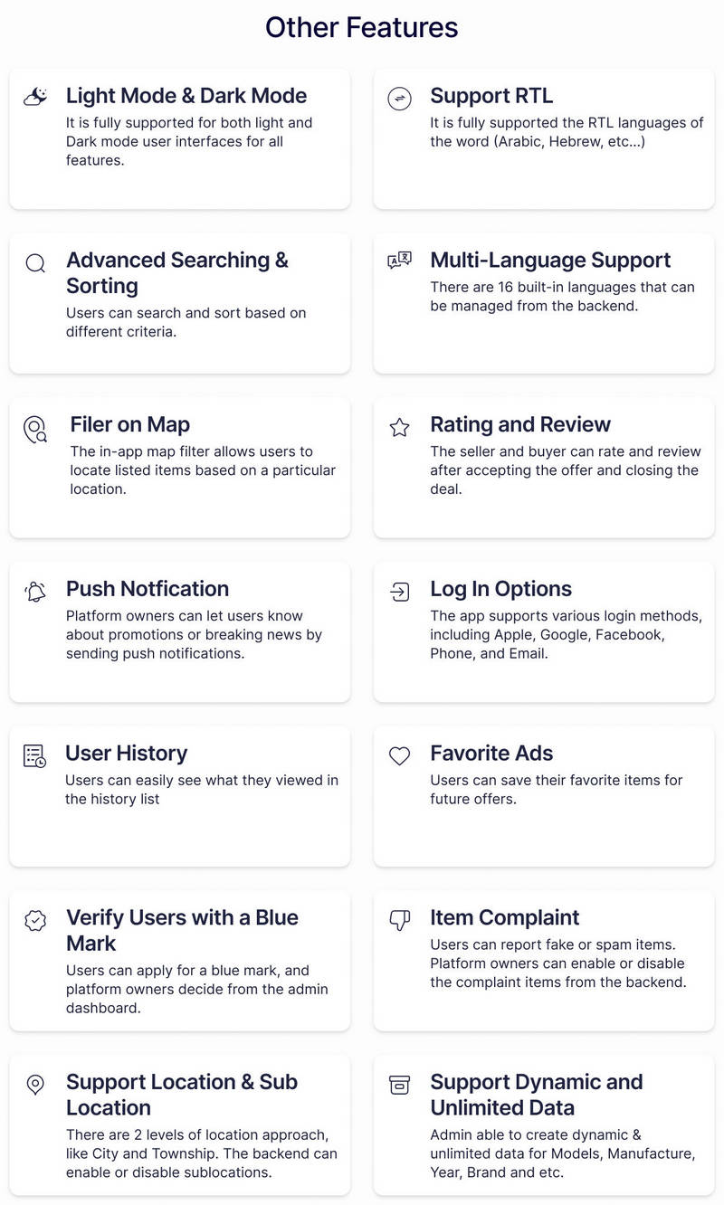 CarMall全新汽车和二手车买卖交易平台Flutter双端APP源码V2.5 带CodeIgniter后端