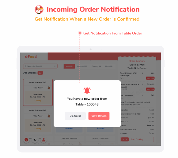 DooChef餐厅订餐系统厨房取单Flutter平板APP源码V1.5版