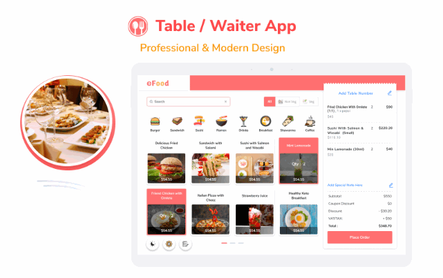 DooWaiter订餐系统服务员收单Flutter平板APP源码V1.5版