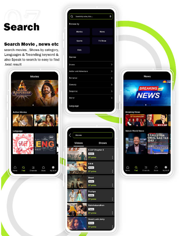 DTMovie直播电视频道和影视剧播放Android应用APP源码 解密破解版