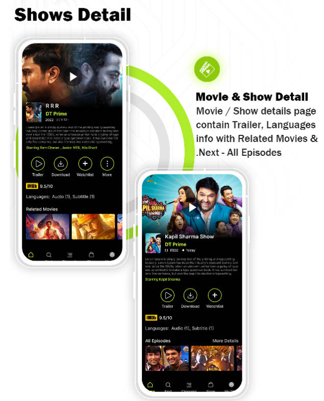 DTMovie直播电视频道和影视剧播放Android应用APP源码 解密破解版