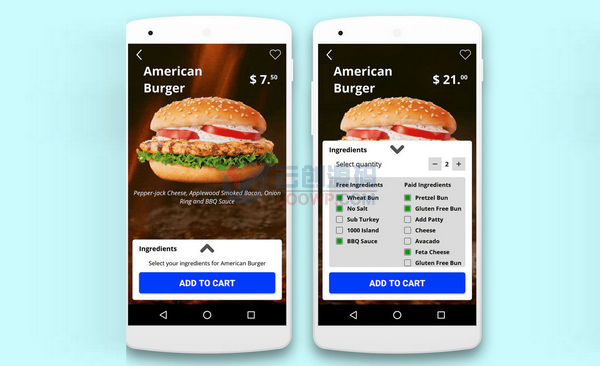带配料汉堡披萨快餐店外卖送餐Android应用APP源码V5.0 含送餐员端APP+PHP后端